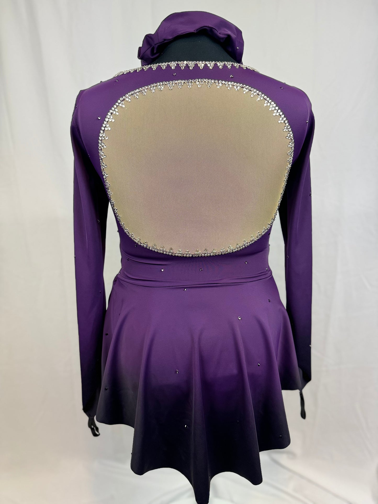 Purple & Black Diamond Dress
